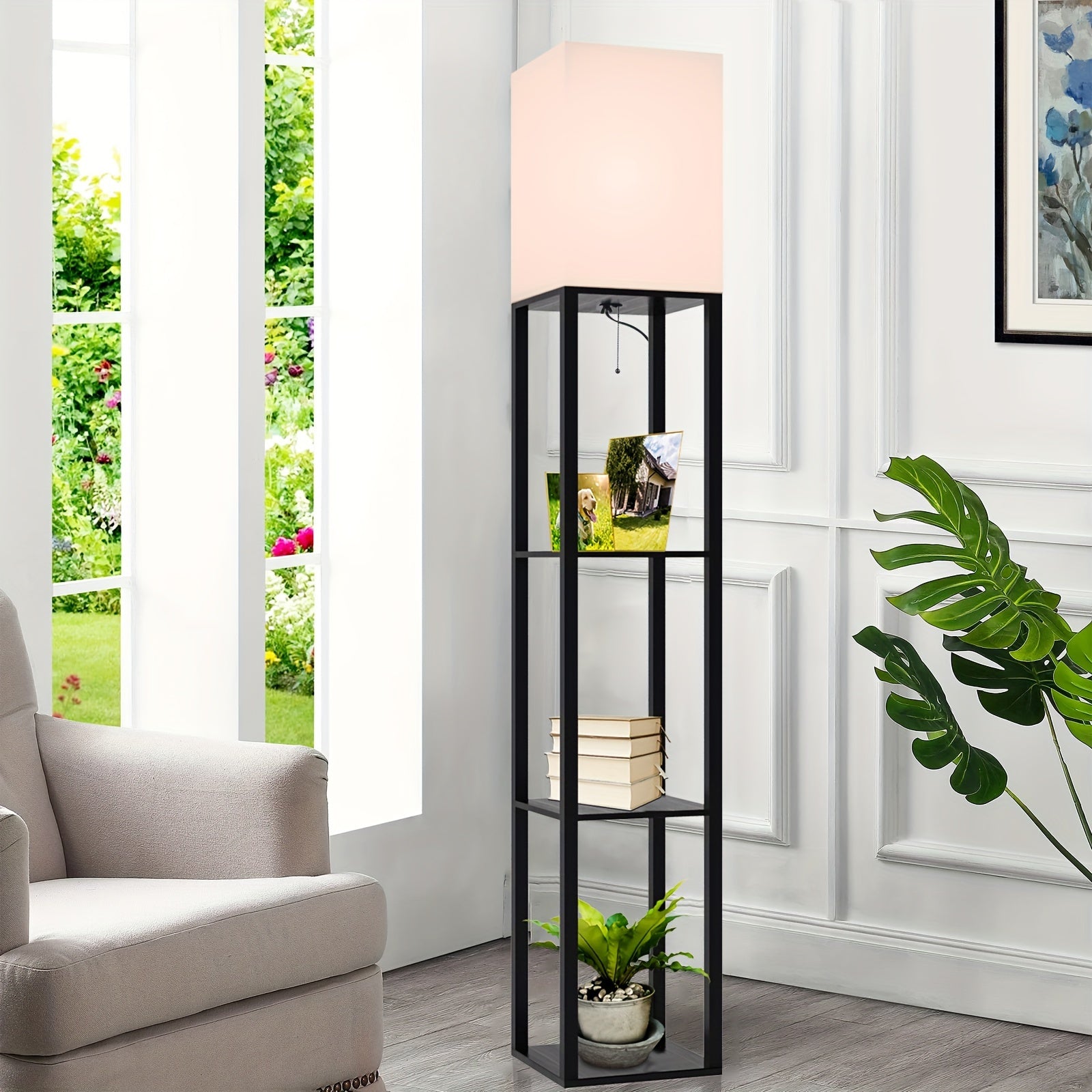 Luminária de Chão com Prateleira - Imagem 12