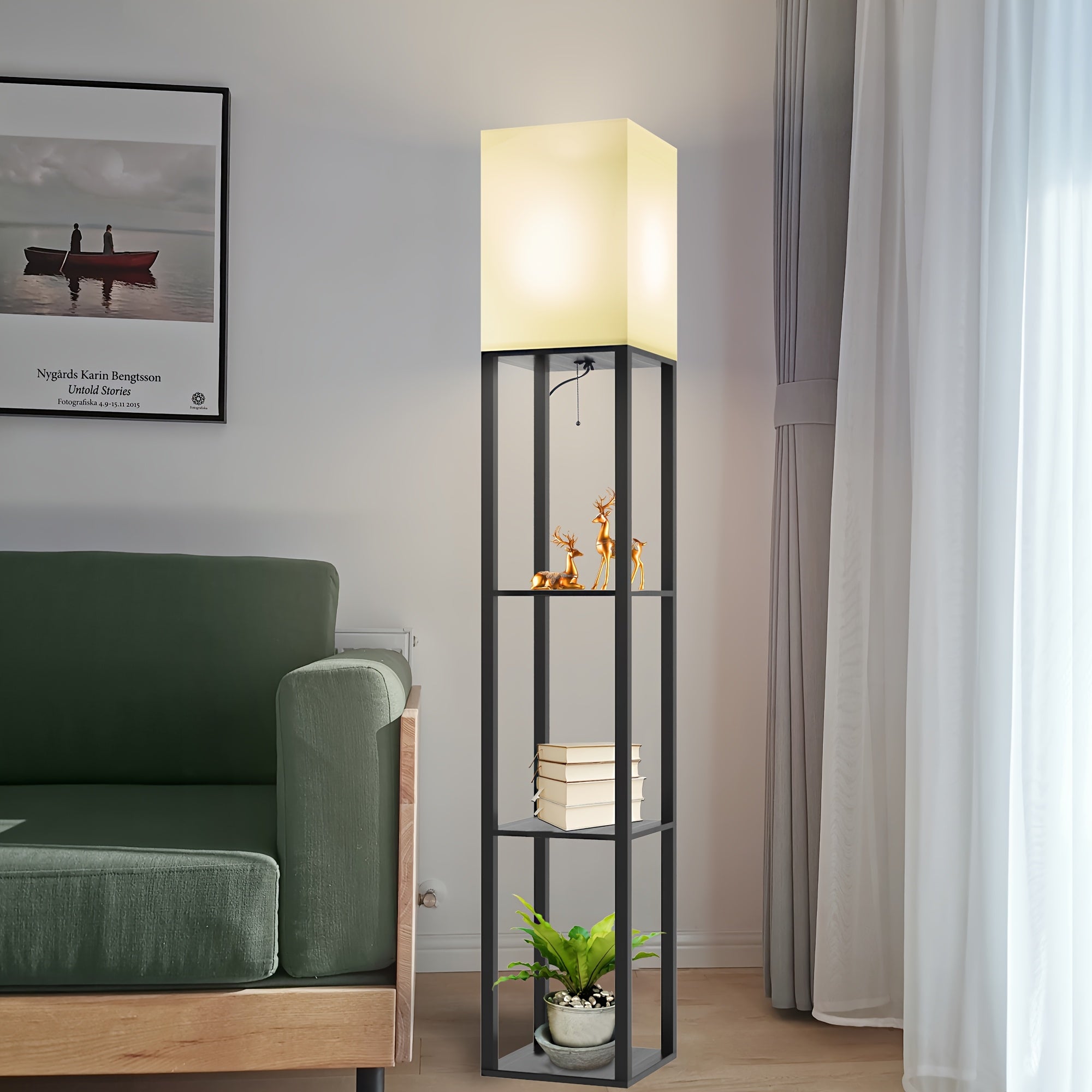 Luminária de Chão com Prateleira - Imagem 6