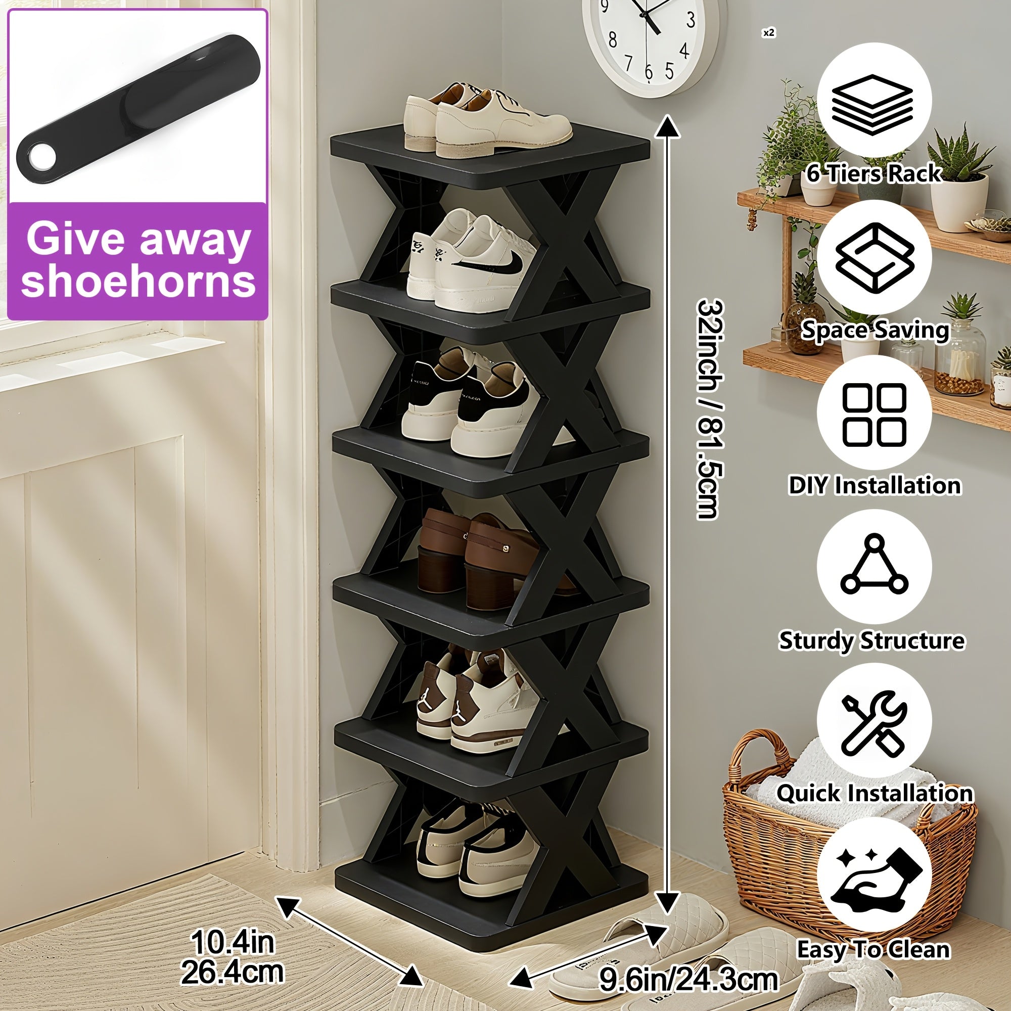 Organizador Vertical de Sapatos com 96 Níveis – Economia Máxima de Espaço - Imagem 16