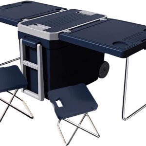 Caixa Térmica 32L, Rodinhas, Fechamento Hermético e Recipiente Interno Removível - Cooler para Bebidas