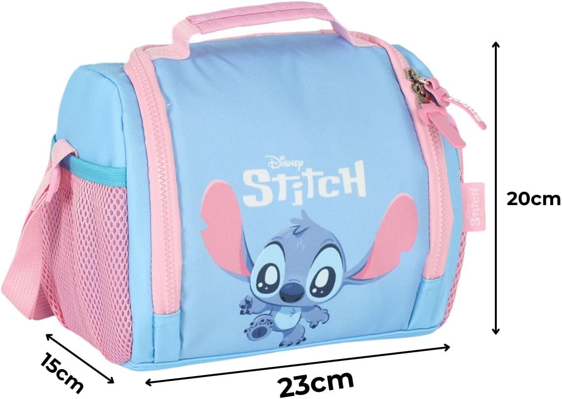 Kit Mochila Rodinhas Stitch Lancheira e Estojo - Imagem 23