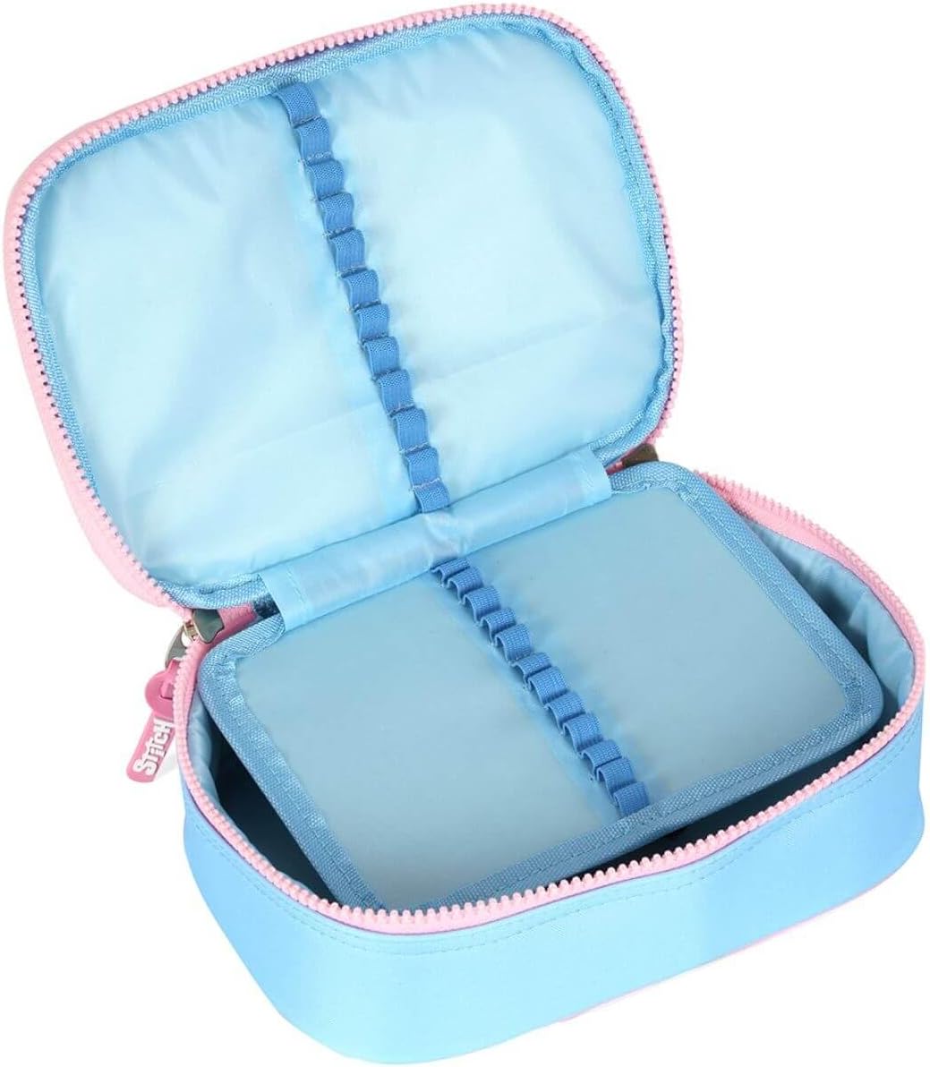 Kit Mochila Rodinhas Stitch Lancheira e Estojo - Imagem 26