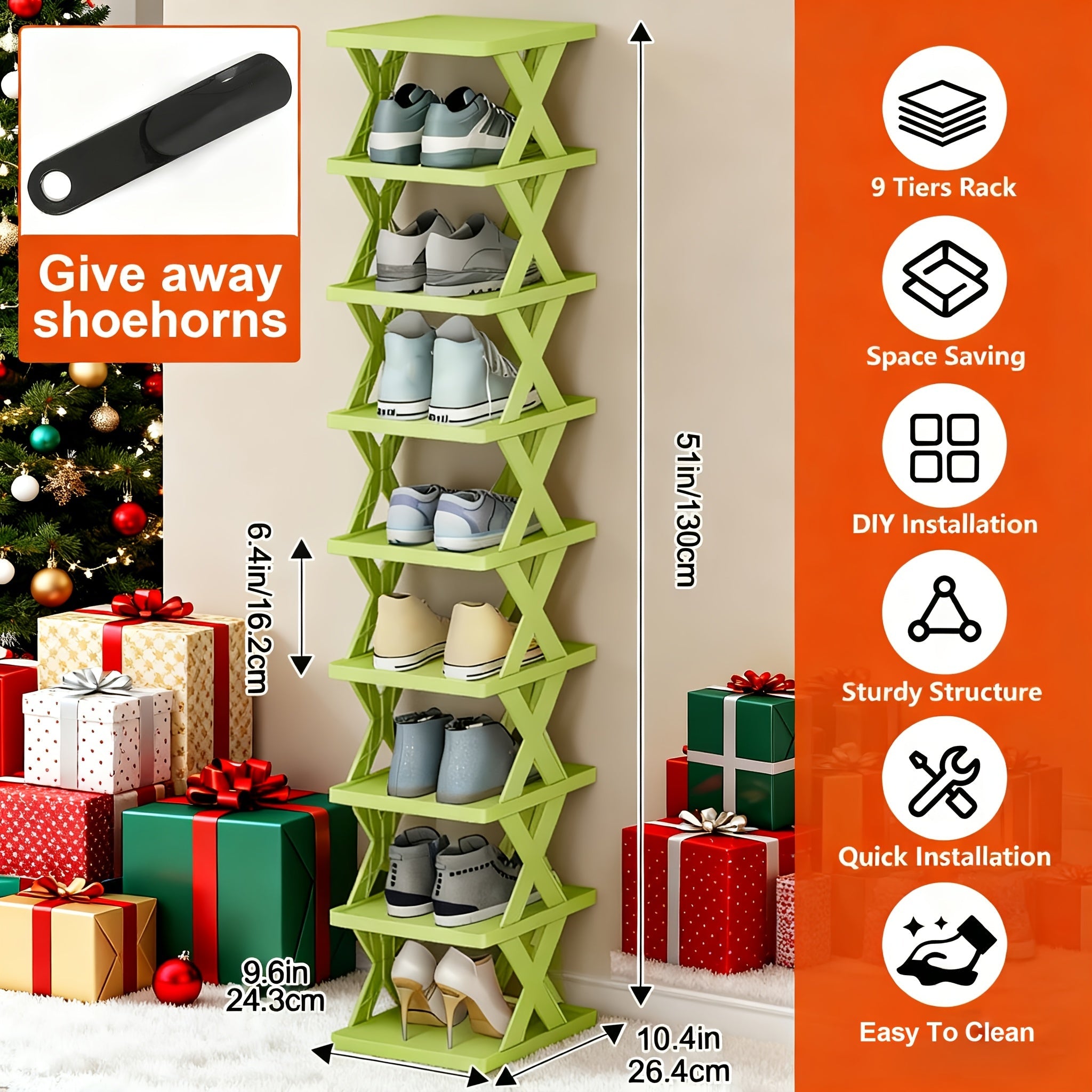 Organizador Vertical de Sapatos com 96 Níveis – Economia Máxima de Espaço - Imagem 11