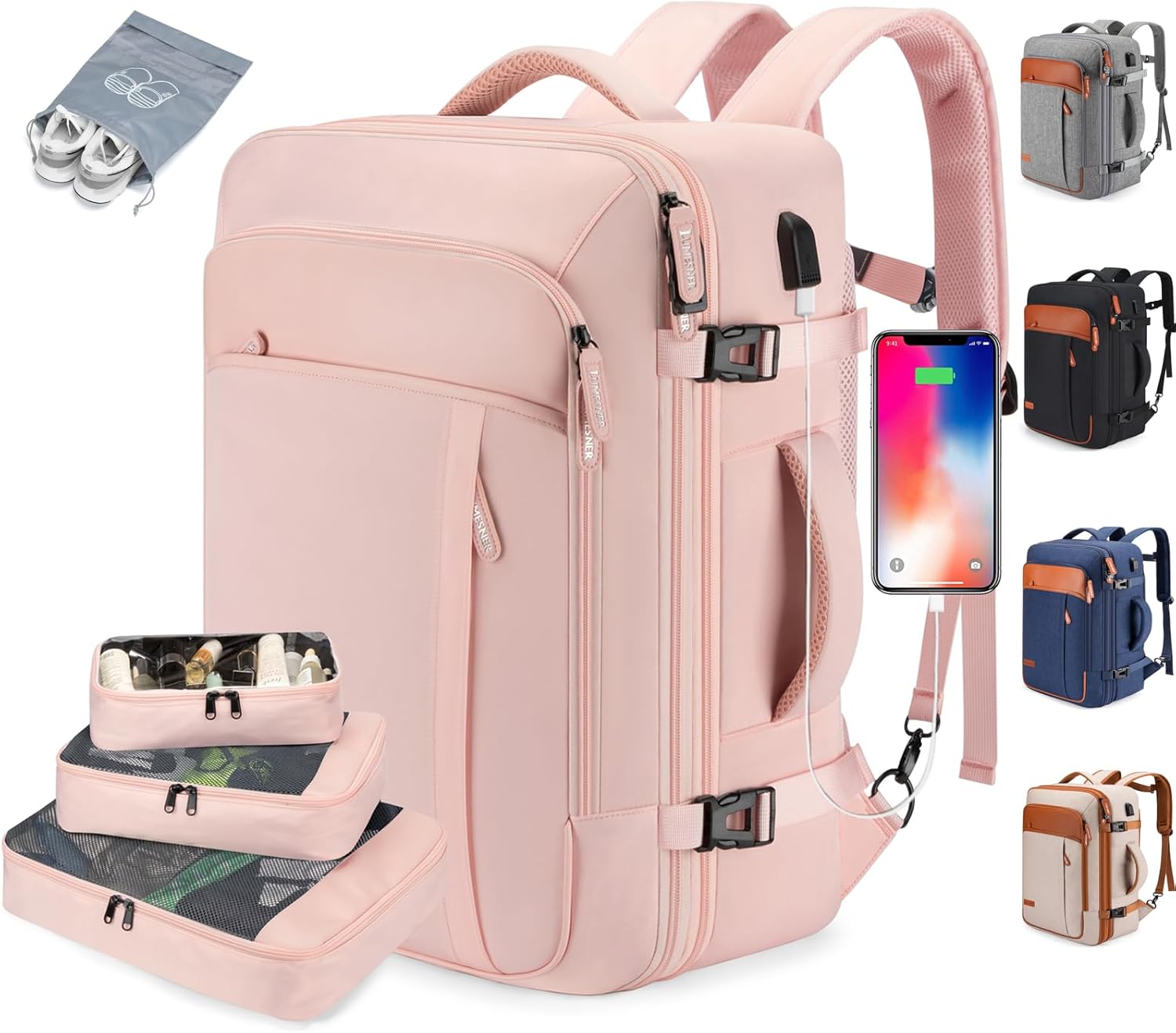 Mochila de Viagem Feminina VersaBag + 3 Necessaires GRÁTIS - Imagem 10