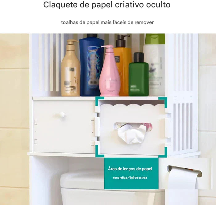 Armário de Armazenamento Sobre o Vaso - Imagem 6