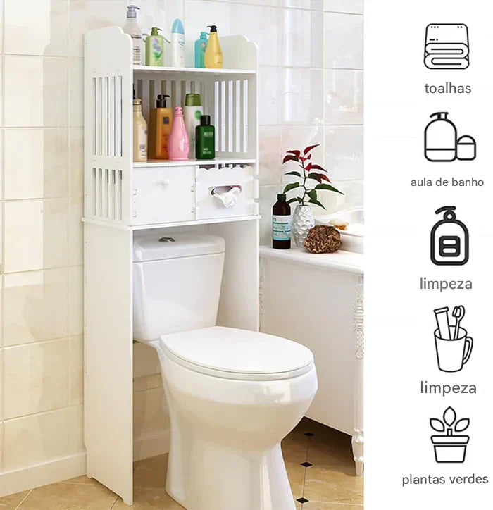 Armário de Armazenamento Sobre o Vaso - Imagem 7