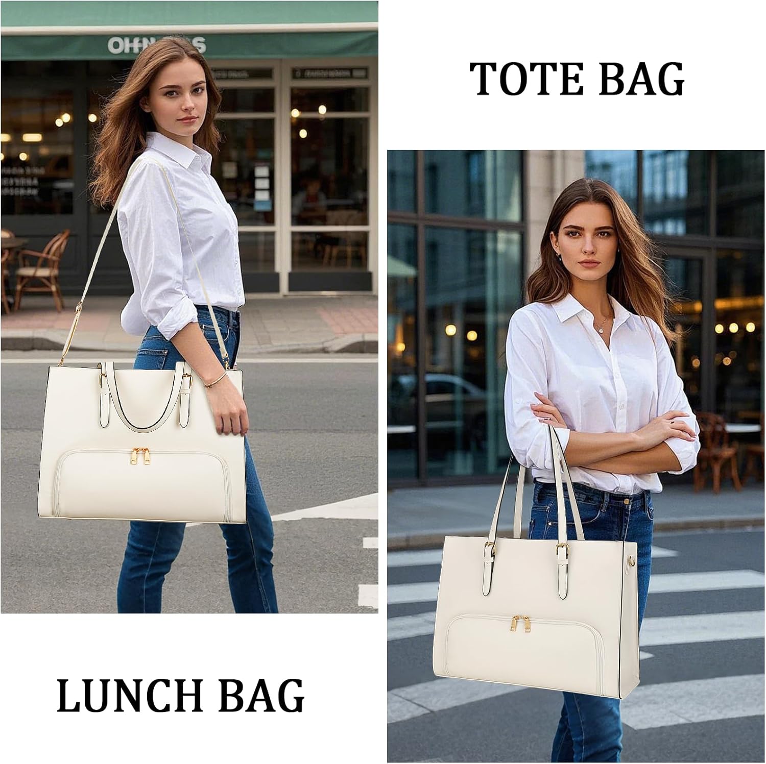 Bolsa Térmica Para Almoço Com Compartimento Para Trabalho - Imagem 4