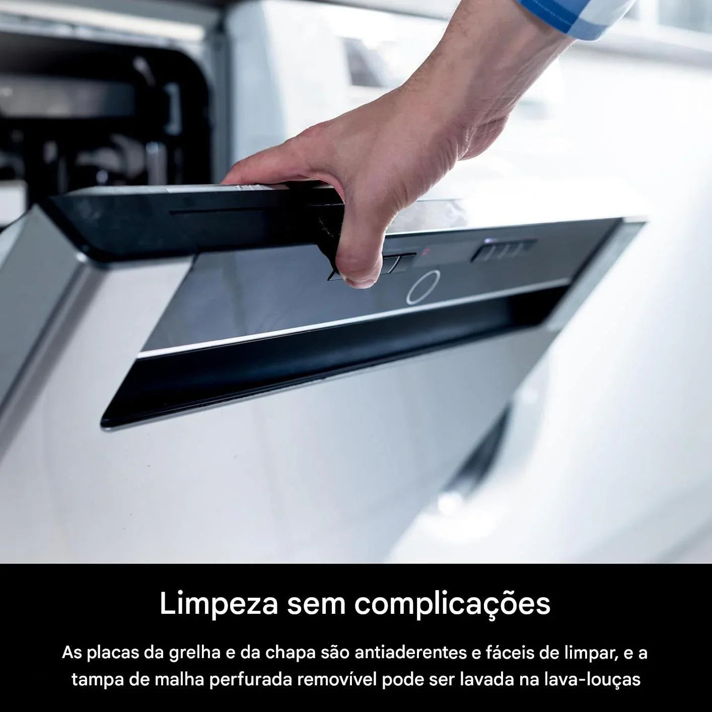 Grill Sem Fumaça para Uso Interno, Placa Antiaderente - Bivolt - Imagem 2