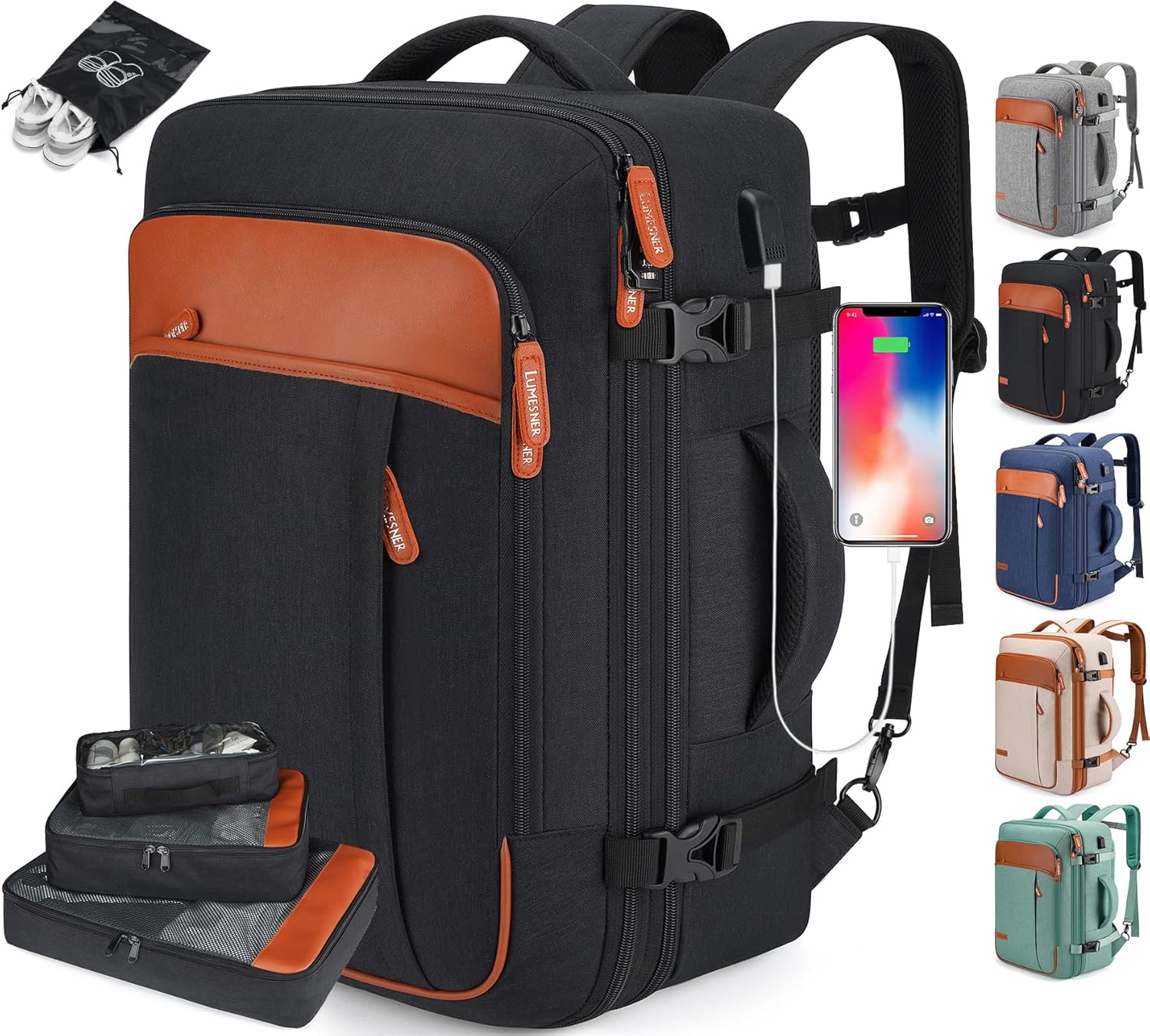 Mochila de Viagem Feminina VersaBag + 3 Necessaires GRÁTIS - Imagem 9