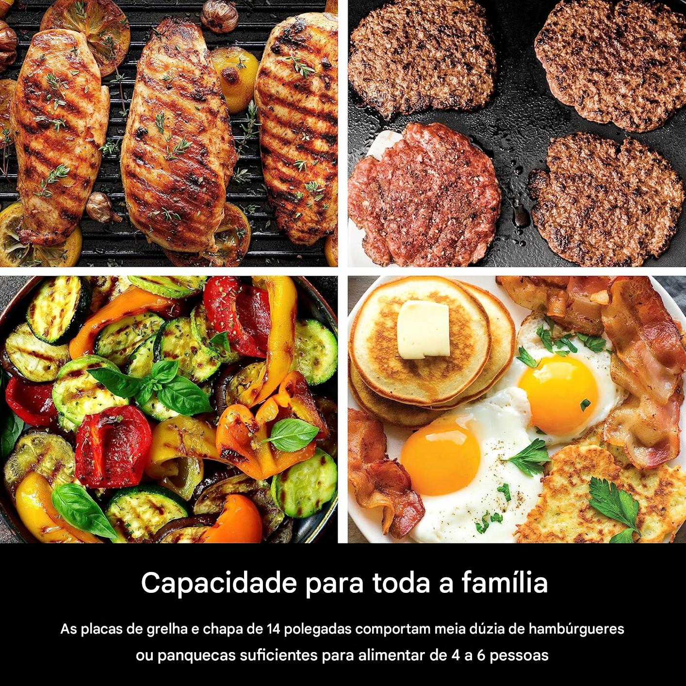 Grill Sem Fumaça para Uso Interno, Placa Antiaderente - Bivolt - Imagem 9