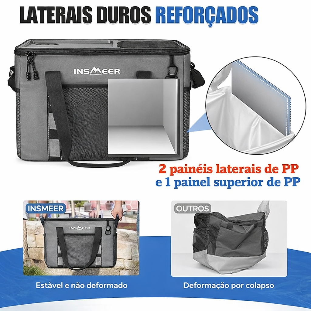 BOLSA TÉRMICA INSMEER DOBRÁVEL 40L - Imagem 2
