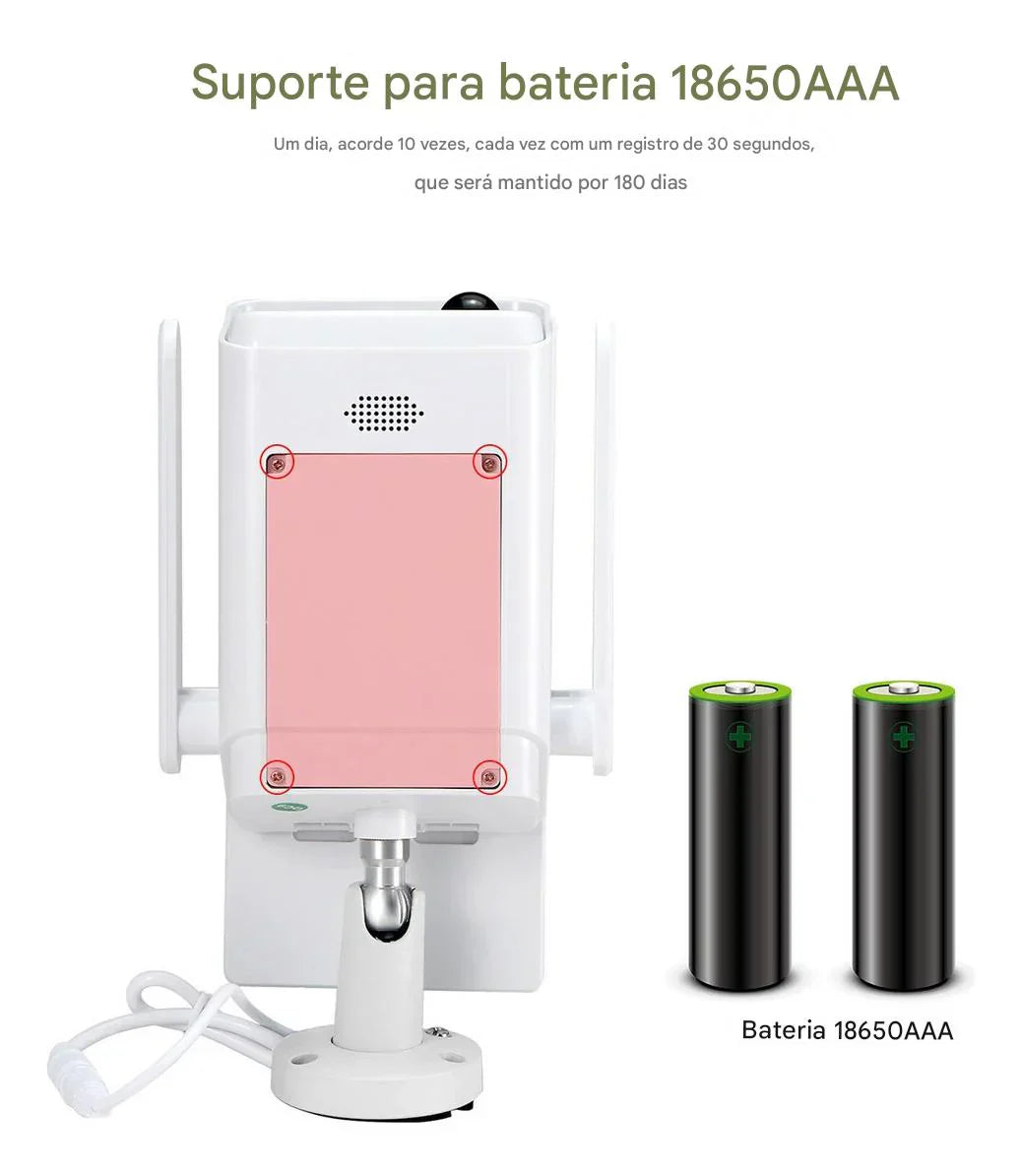 Câmera de Segurança Solar 1080p – Alertas Instantâneos no Celular - Imagem 5