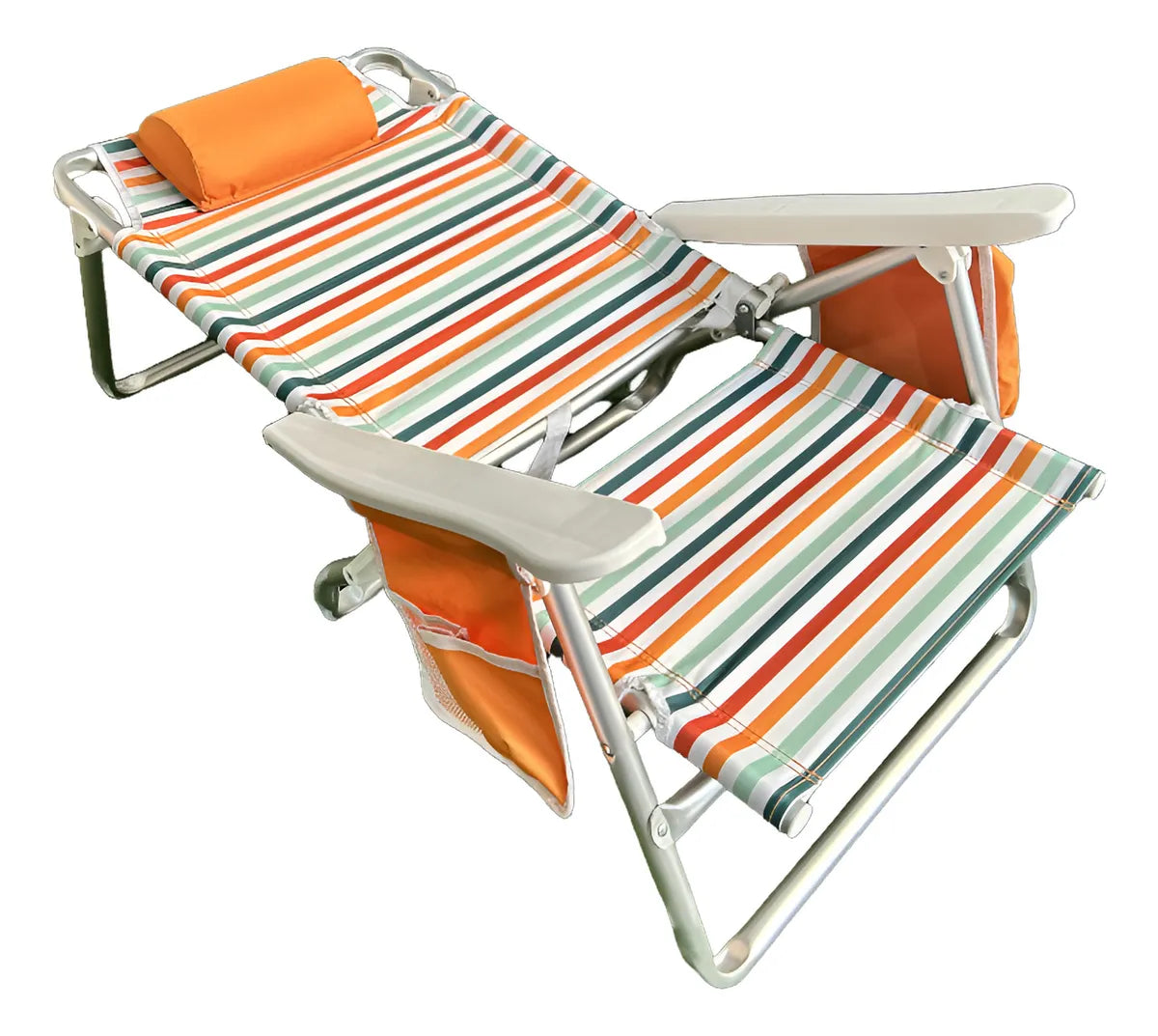 Cadeira Reclinável de Praia Alta Capri Camping Piscina - Imagem 14