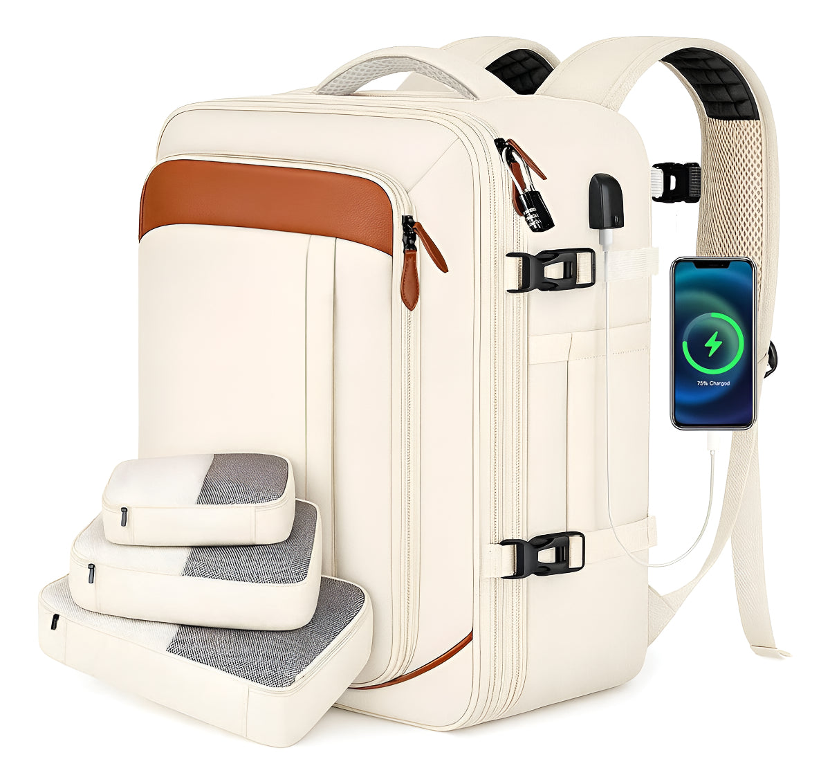 Mochila de Viagem Feminina VersaBag + 3 Necessaires GRÁTIS - Imagem 2